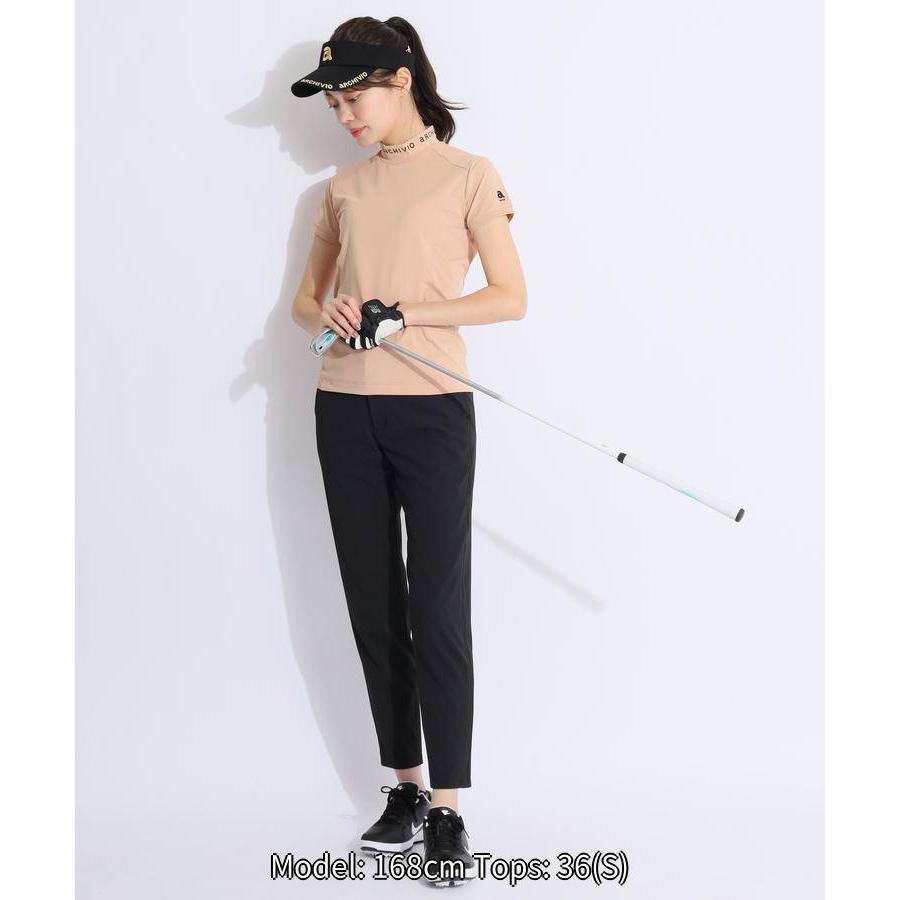 セール アルチビオ ネックプリントUVモックネック半袖カットソー