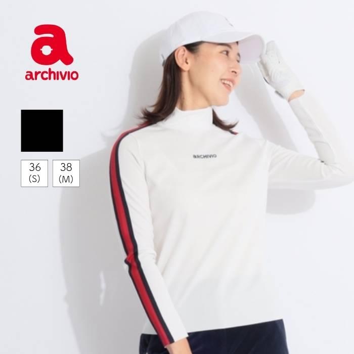 アルチビオ スリーブライン切替バックロゴモックネック長袖カットソー