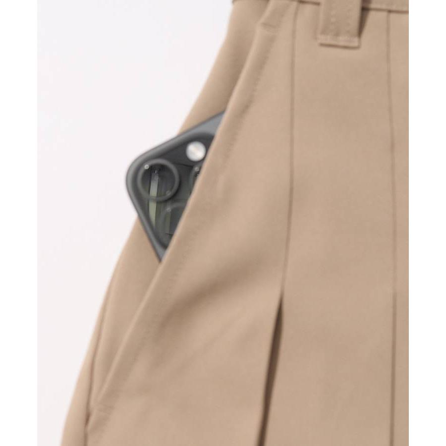 ニューエラ 【ストレッチ】ウエストベルト付きプリーツスカート