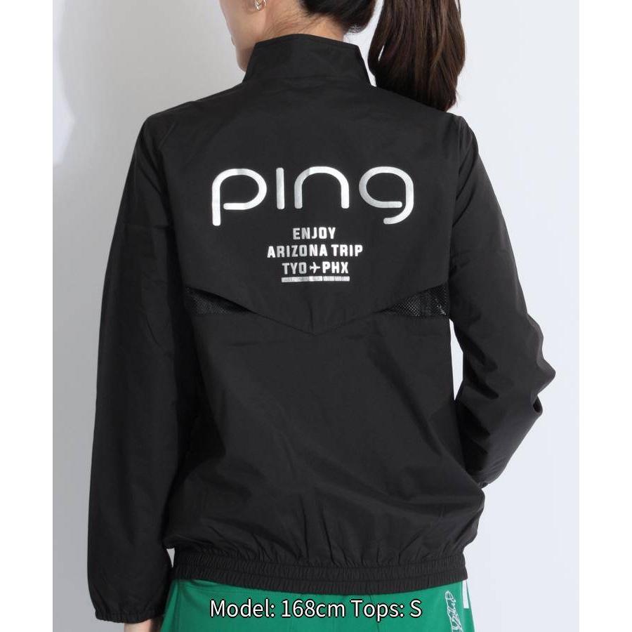 セール ピン 【涼風】裏メッシュフルジップナイロンブルゾン ゴルフ