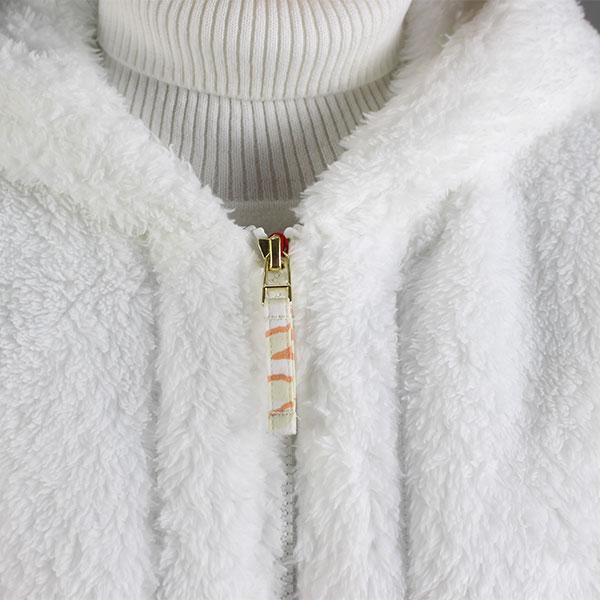 ニューバランスゴルフ ダブルジップ ボア パーカー 裏地付 ホワイト サイズ1 ニューバランスゴルフ NB 【撥水リサイクル】パイピングロゴ