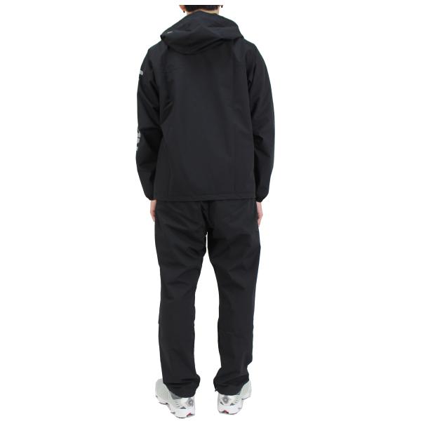 ニューエラ メンズ レインウエア　13061566 ブラック　撥水　吸水速乾　防水　セットアップ 大きいサイズ有 フラッグロゴはリフレクティブ仕様 cm XL