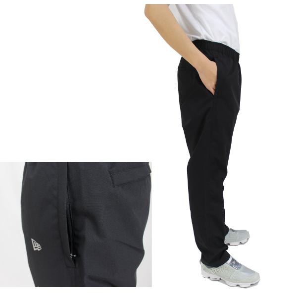 ニューエラ メンズ レインウエア　13061566 ブラック　撥水　吸水速乾　防水　セットアップ 大きいサイズ有 フラッグロゴはリフレクティブ仕様 cm XL