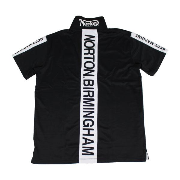 セール ノートンゴルフ 半袖ポロシャツ ドライ カルゼ ラインポロ