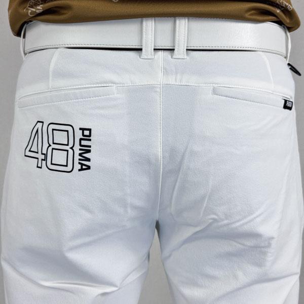 プーマゴルフ　新品秋冬パンツ プーマ(PUMA) ゴルフウェア ロングパンツ ストレッチ ヒップ ロゴ