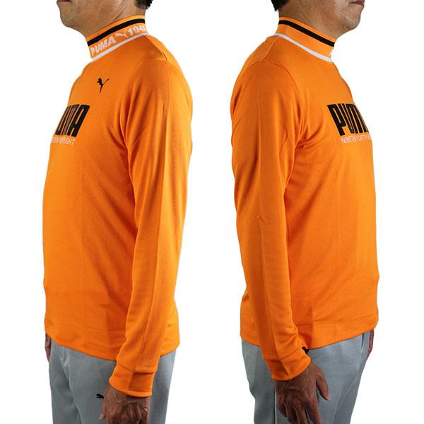 セール プーマゴルフ リブカラー長袖モックネックシャツ 大きいサイズ