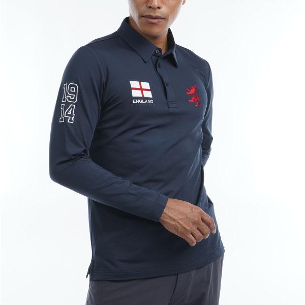 ADMRIAL ブラック ゴルフシャツ　長袖 Lサイズ Admiral Golf（アドミラルゴルフ） セール 30％OFF メンズ フラッグ