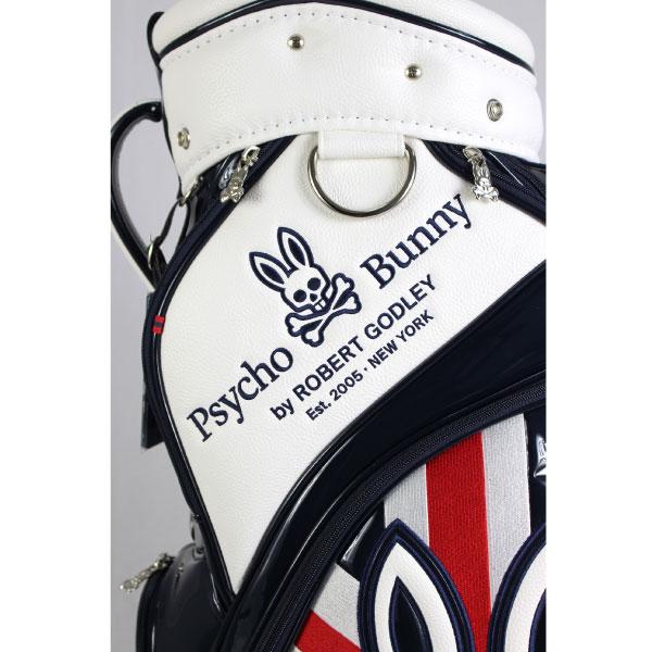 サイコバニー キャディーバッグ ANGLO AMERICAN GOLF PBMG9SC2 Psycho Bunny 合成皮革 9型 46インチ 5分割 4.5kg　トリコロール ユニオンジャック｜golf-line｜08