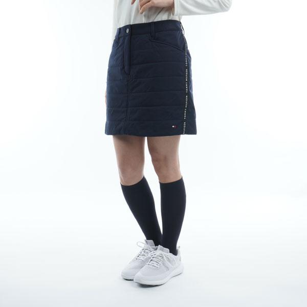 新作 トミーヒルフィガーゴルフ スカート 中綿 ブラック キルティング ショート TOMMY HILFIGER GOLF（トミー ヒルフィガー ゴルフ） セール