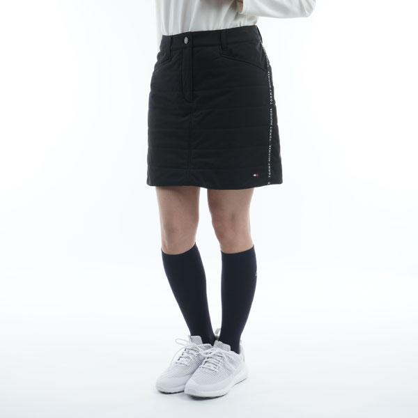 新作 トミーヒルフィガーゴルフ スカート 中綿 ブラック キルティング ショート TOMMY HILFIGER GOLF（トミー ヒルフィガー ゴルフ） セール