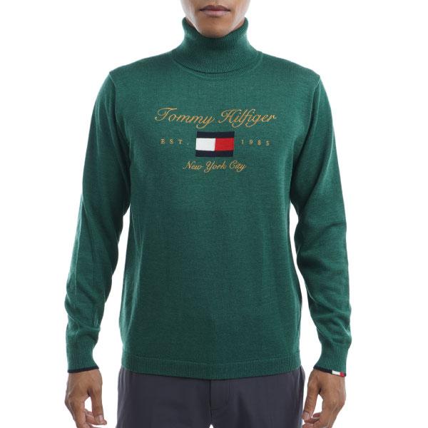 GOLF トミーヒルフィガーゴルフ　ハイネック　ニット トミーヒルフィガー ゴルフウェア セーター シャギー ハイネックニット