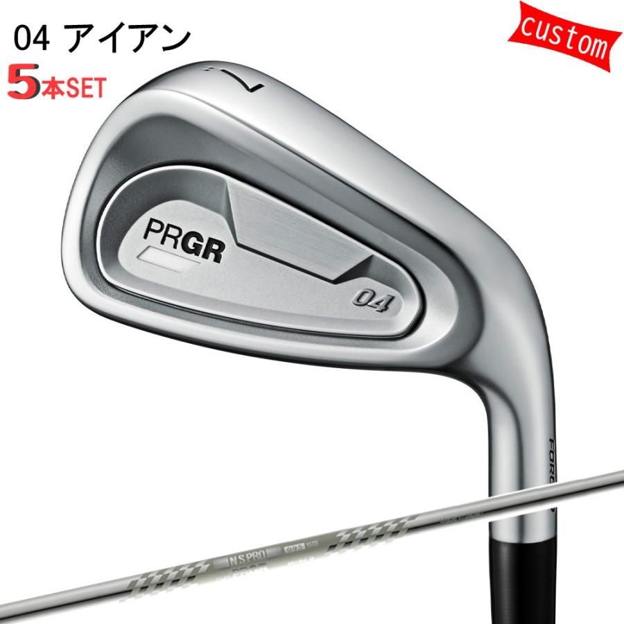 ゴルフクラブ  プロギア 24モデル PRGR04アイアン アイアンセット 5本組 カスタム スペックスチール3 Ver.2 シャフト 特注 PRGR アイアン 24年モデル