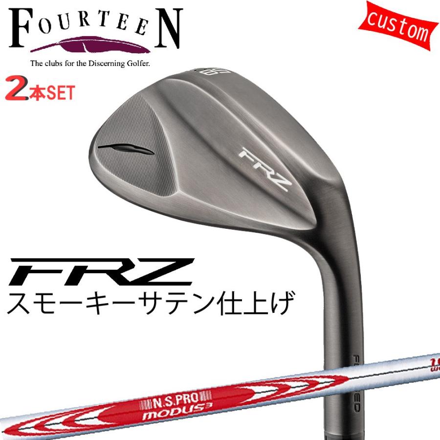 FOURTEEN - ゴルフ野球クラブ フォーティーン ウェッジ 24ひな型 FRZ WEDGE スモーキーサテン GOLF 2本組 カスタムN.S.PRO MODUS3 WEDGE 日本矢がら