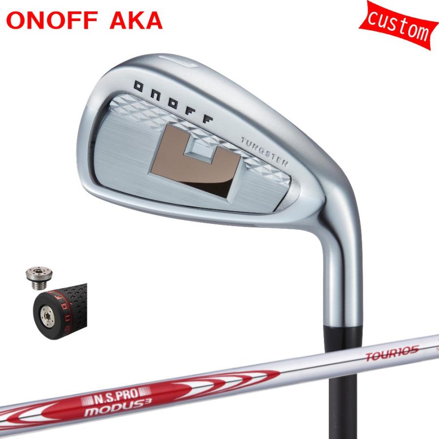 カスタム 24モデル ONOFF AKA アイアンセット N.S.PRO MODUS3 TOUR105　モーダス3　ツアー105 特注 オーダーカスタム品 赤オノフ CBTグリップ IRON