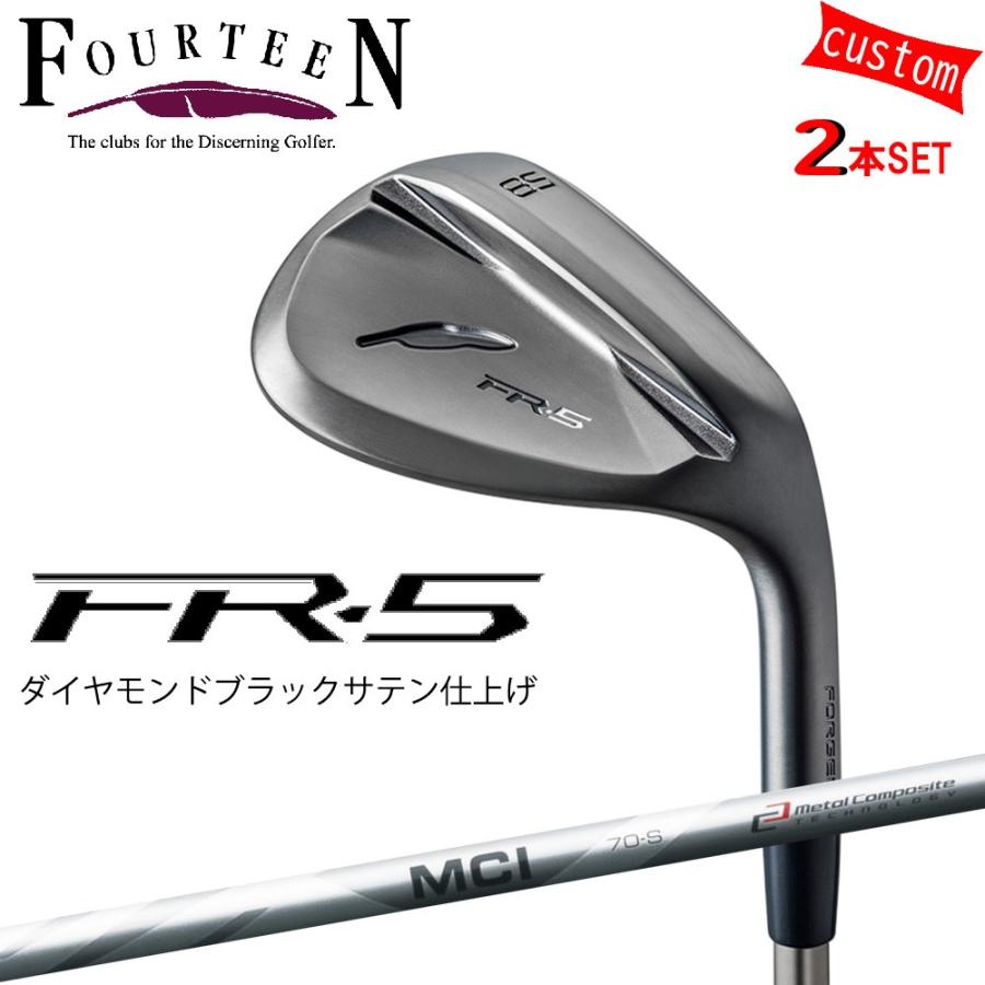 FOURTEEN - ゴルフ野球クラブ フォーティーン ウェッジ 25ひな型 FR-5 WEDGE ダイヤモンドブラックサテン大成 GOLF カスタムMCI  MC続きもの フジクラ矢がら