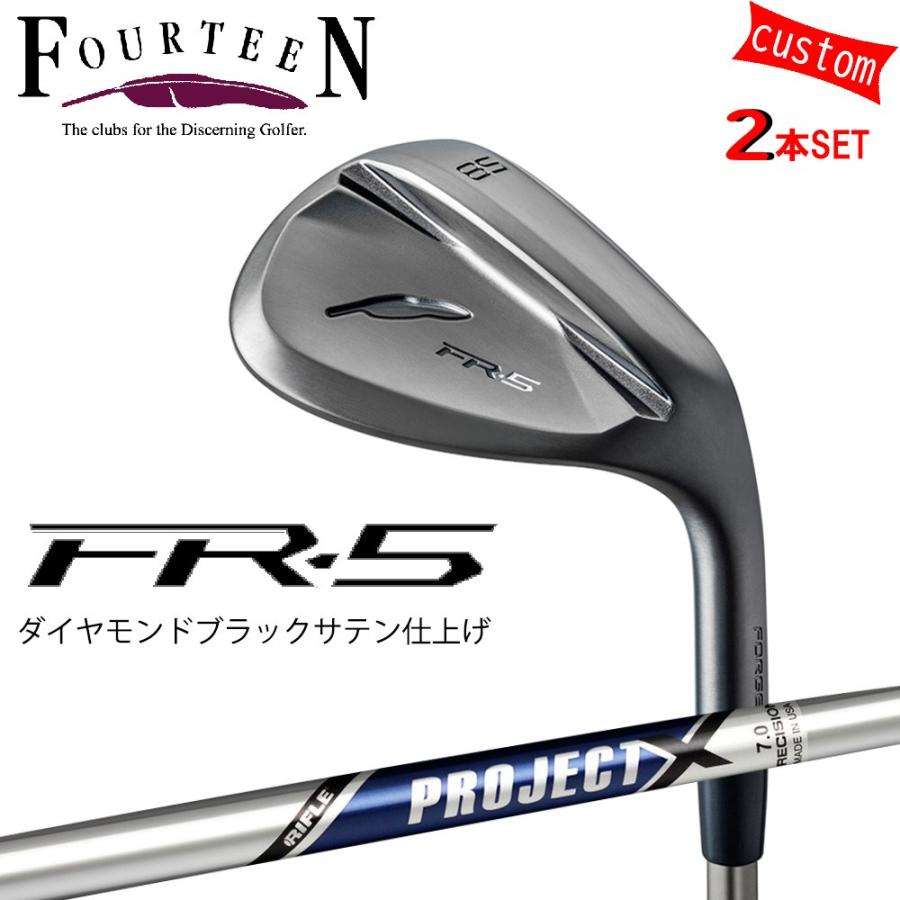 FOURTEEN - ゴルフ野球クラブ フォーティーン ウェッジ 25ひな型 FR-5 WEDGE ダイヤモンドブラックサテン大成 GOLF カスタム事業計画X