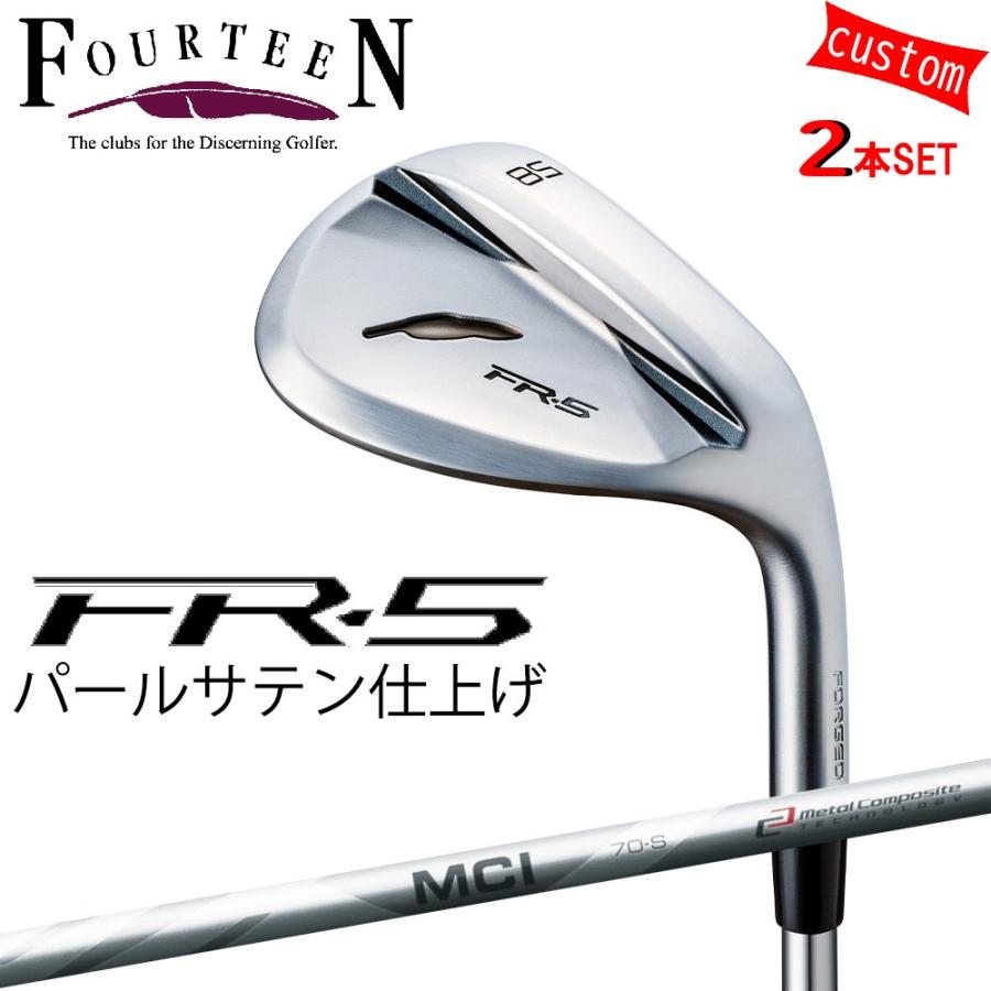 FOURTEEN - ゴルフ野球クラブ フォーティーン ウェッジ 25ひな型 FR-5 WEDGE パール繻子大成 GOLF カスタムMCI  MC続きもの フジクラ矢がら