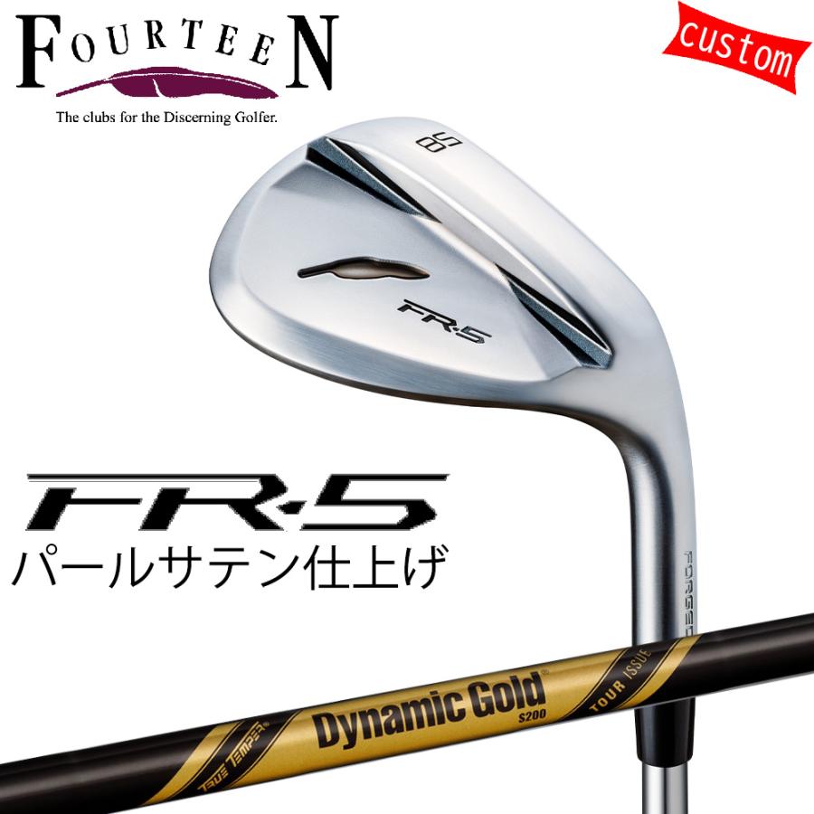 ゴルフクラブ フォーティーン ウェッジ 25モデル FR-5 WEDGE パールサテン仕上げ FOURTEEN GOLF カスタムダイナミックゴールド ツアーイシュー ONXY PCB