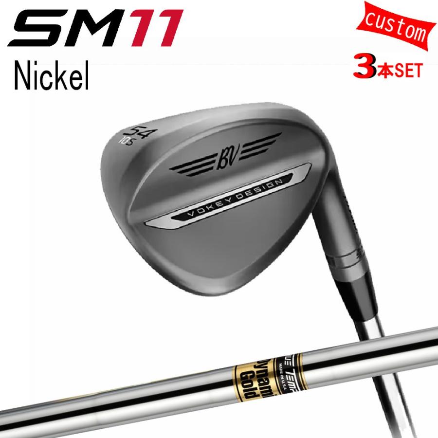 Titleist - 3本組 カスタム タイトリスト TITLEIST VOKEY SM11 Ｎｉ WEDGE  ダイナミックゴールド DG スチール写真  26年真似形 日本定め事品 洋弓ケイ SM11 ウェッジ