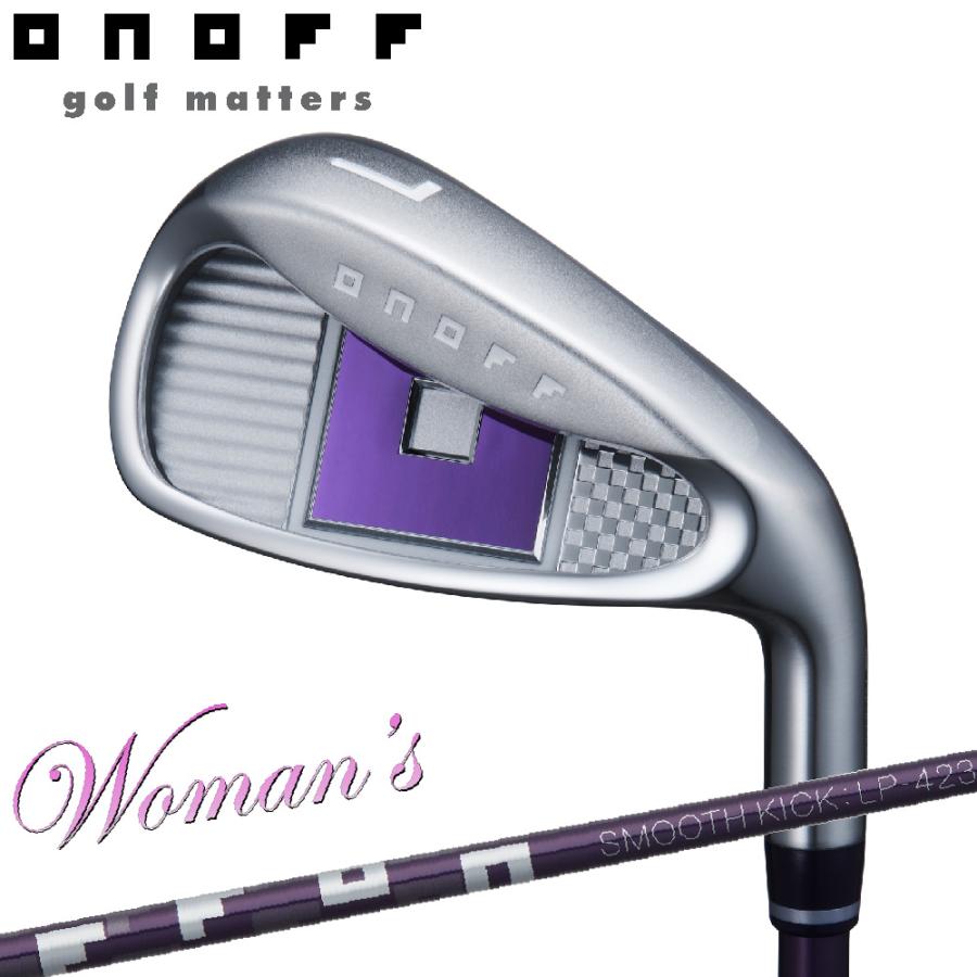 ゴルフクラブ ONOFF オノフ アイアンセット レディー 23モデル SMOOTH KICK LP-423　パープル 女性用 グローブライド｜golf-magazzino