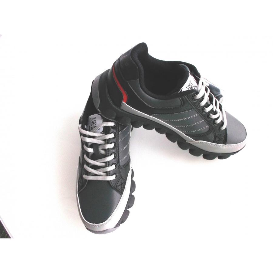 Lynx スパイクレスシューズ ブラック/グレイ/レッド アウトレット品|golf-ohi|02