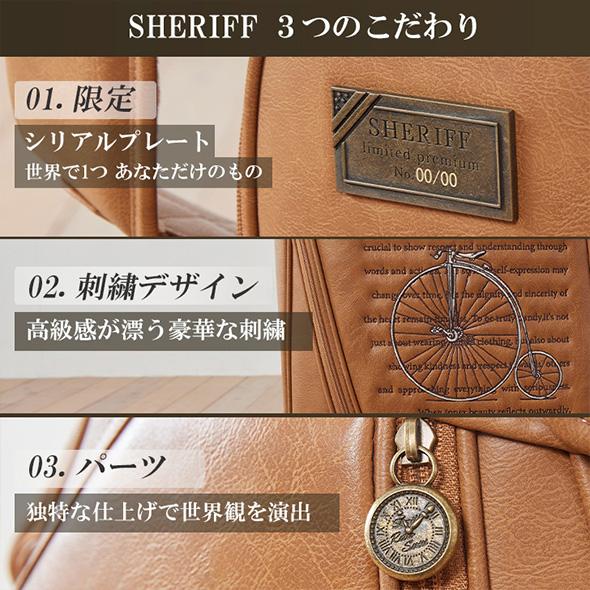 【公式ストア】SHERIFF シェリフゴルフ キャディバッグ  レトロシリーズ 数量限定 かっこいい おしゃれ ネームプレート刻印無料 プレゼント | SHERIFF | 05