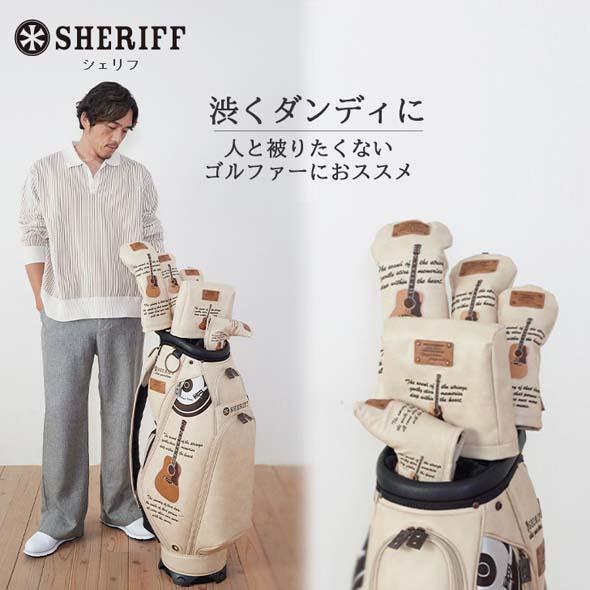 【公式ストア】2026 SHERIFFシェリフゴルフ SMU-005 ミュージック 限定品 ヘッドカバー 本革調 かっこいい おしゃれ レア 数量限定 プレゼント | SHERIFF | 01
