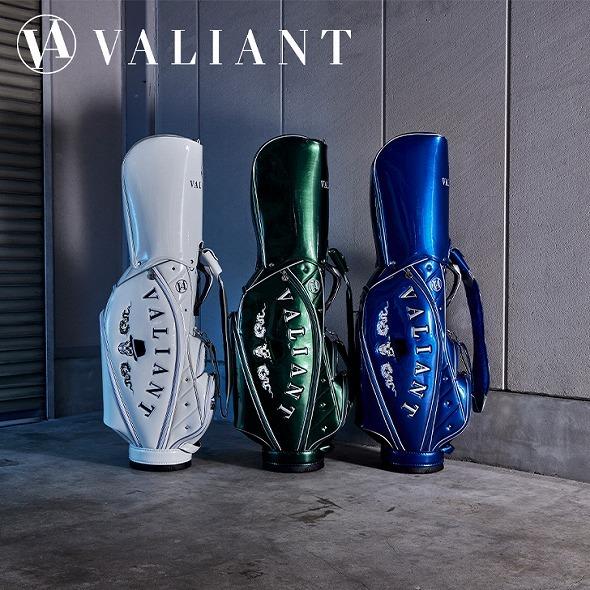 キャディバッグ ゴルフ 白 Valiant ヴァリアント 緑 公式 ゴルフバッグ おしゃれ かっこいい 青 白 緑 かっこいい