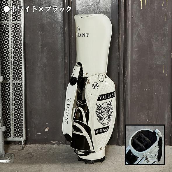 【公式】VALIANT/バリアント スカル エナメルキャディバッグ VA-014 レア限定品 かっこいい おしゃれゴルフバッグ シェリフ兄弟ブランド 
