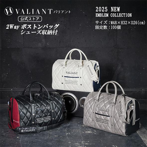 【公式】2025 NEW VALIANT/バリアント エンブレム 2段式 ボストンバッグ おしゃれ かっこいい シェリフ兄弟ブランド 旅行 ゴルフシューズ収納 | VALIANT