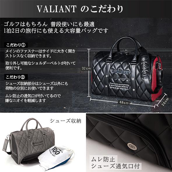 【公式】2025 NEW VALIANT/バリアント エンブレム 2段式 ボストンバッグ おしゃれ かっこいい シェリフ兄弟ブランド 旅行 ゴルフシューズ収納 | VALIANT | 02