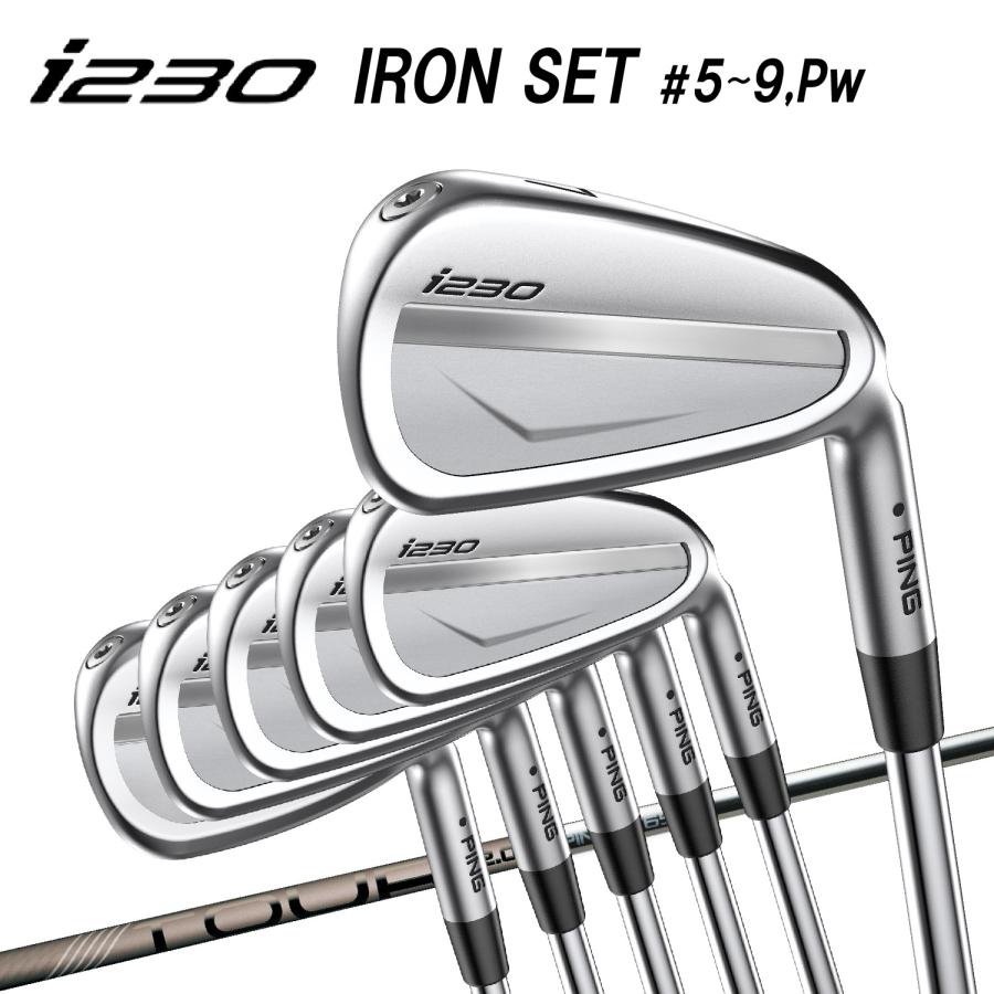 PING アイアン i230 Iron 6本セット (#5-9、PW) カーボン PING TOUR 