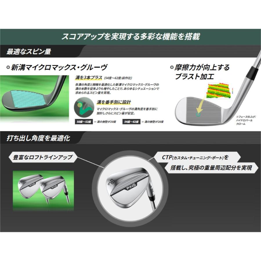 販売特注 【カスタム可能】 PING ウェッジ PING s159 WEDGE Bグラインド バウンスグラインドソール N.S.PRO 850GH neo 950GH neo スチール ピン 2024年モデル