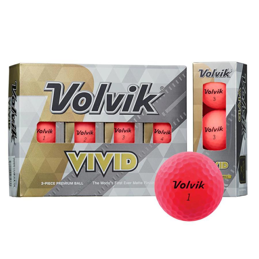 ボルビック VIVID ゴルフボール 4ダース ピンク オレンジ Volvik - その他