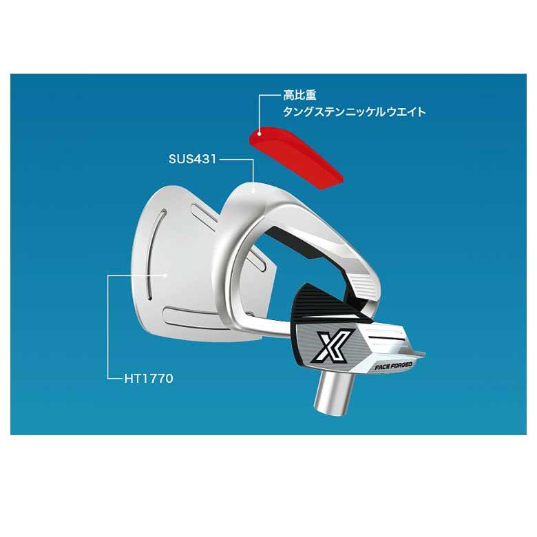 XXIO ゼクシオX エックス アイアン 5本セット（＃6〜9、PW）ダイナミックゴールド 95 スチール ゼクシオ 2023年モデル 2024 新品 保証書付き｜golf-season｜07