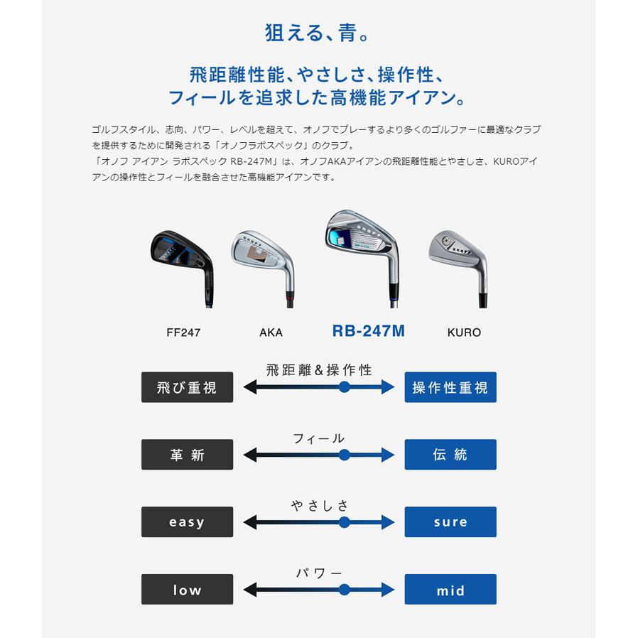 LABOSPEC オノフ アイアン ラボスペック RB-247M 5本セット (#6 LABOSPEC オノフ アイアン ラボスペック RB-247M 5本セット (#6