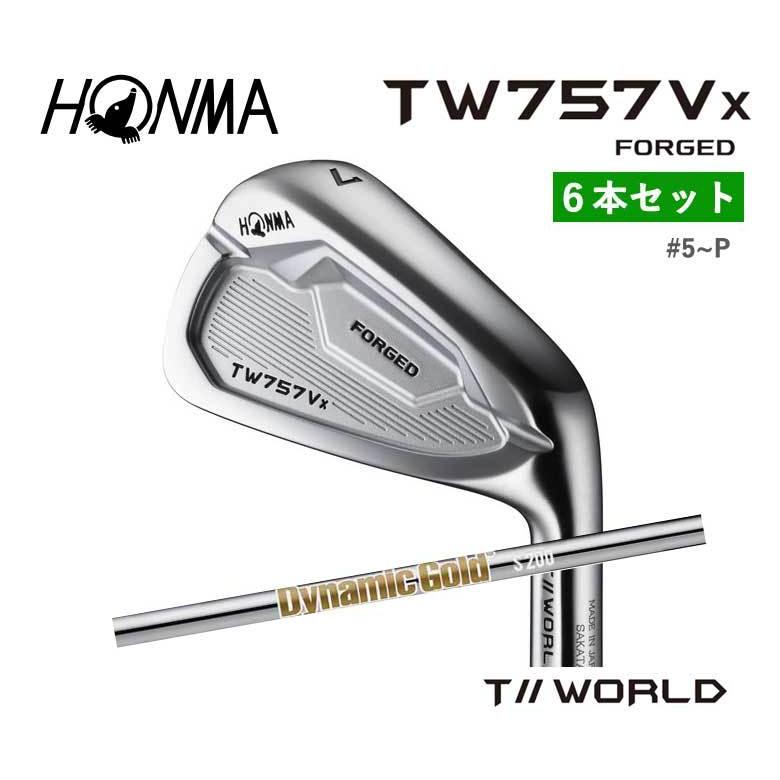 日本製 TOUR WORLD 本間ゴルフ TW757 Vx アイアン 6本セット (＃5~P