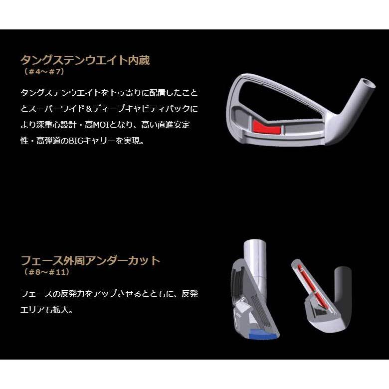 A7人気シール帳 ホンマゴルフ ツアーワールド GS アイアン 5本セット (＃6〜＃10) SPEEDTUNED 48 カーボン 本間 2021年モデル HONMA 【HOV1104510869】(38962円)