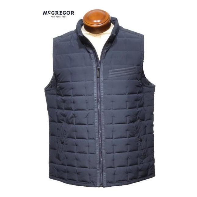 McGREGOR/マグレガー メンズ ステッチレスライトダウンベスト 111104602 羽毛が出ない　VEST　ライトダウンベスト McGREGOR（マックレガー） メンズ ステッチレスダウンベスト 111104602