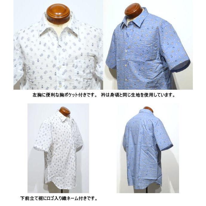 マックレガー 半袖シャツ メンズ 111163501 サッカー素材 カジュアル半袖シャツ M.L.LL｜golf-spring｜05