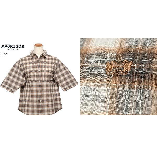 マックレガー 半袖シャツ L レディース 311166301 楊柳素材使用 半袖ブラウス McGREGOR | レディマックレガー | 03