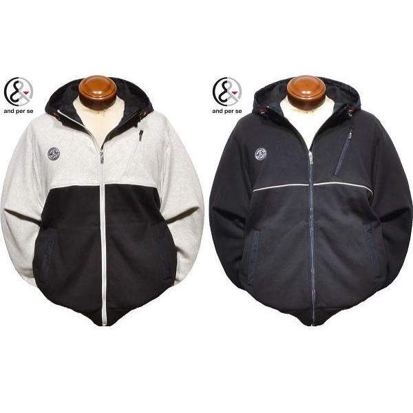 and per se（アンパスィ） パーカー M/L メンズ AMF1124H1 家庭洗濯可