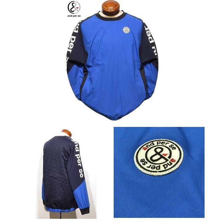 and per se（アンパスィ） メンズ ブルゾン AMF1205G2 家庭洗濯可 後ろ