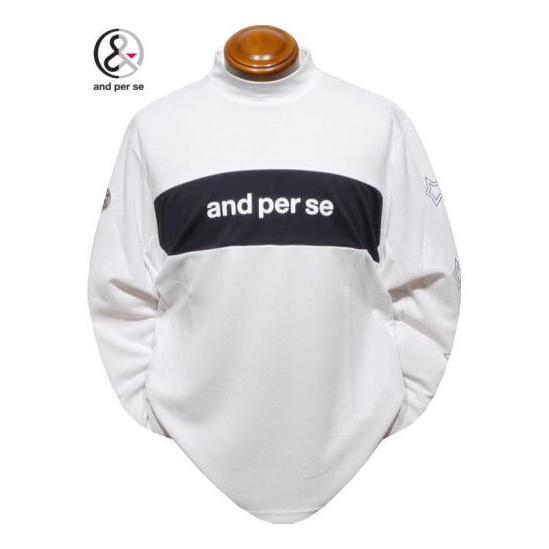 and per se アンパスィ 長袖ハイネックシャツ メンズ AMF9215V2