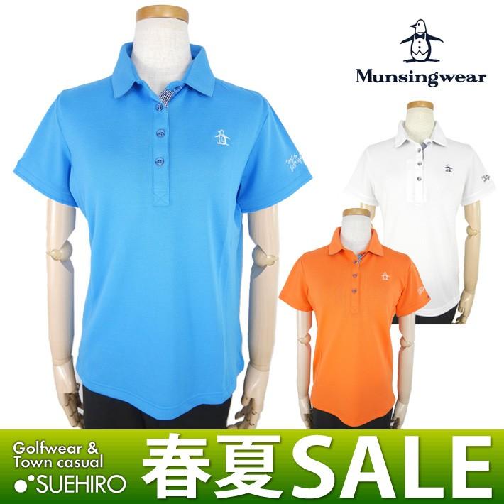 マンシングウェア 21年春夏モデル カットソーサイズL 半袖ポロシャツ M