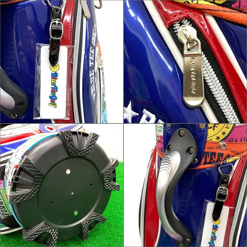 BLUE TEE GOLF クーポン有 ブルーティーゴルフ 9型 ワッペン柄 BLUE TEE GOLF クーポン有 ブルーティーゴルフ 9型 ワッペン柄
