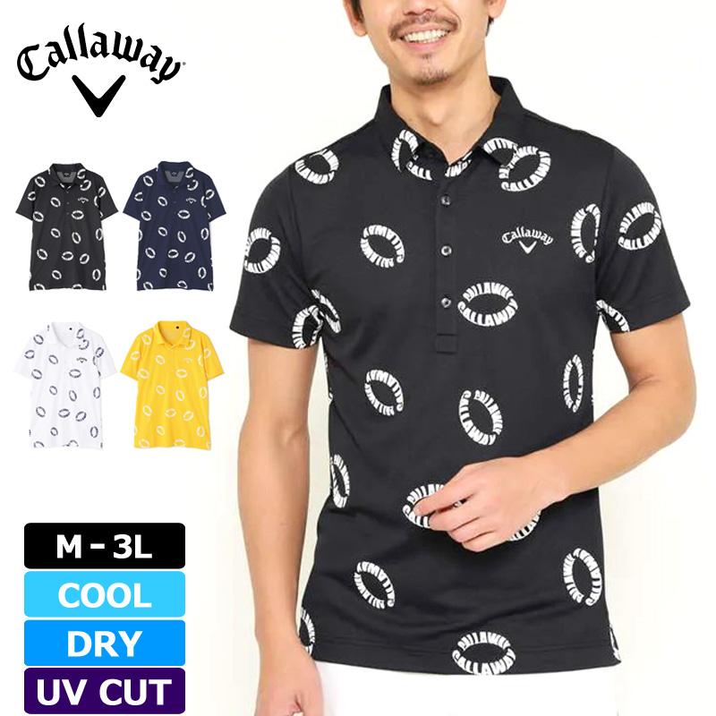 白木/黒塗り キャロウェイ Callaway ゴルフウェア メンズ 半袖ポロシャツ Mサイズ 通販