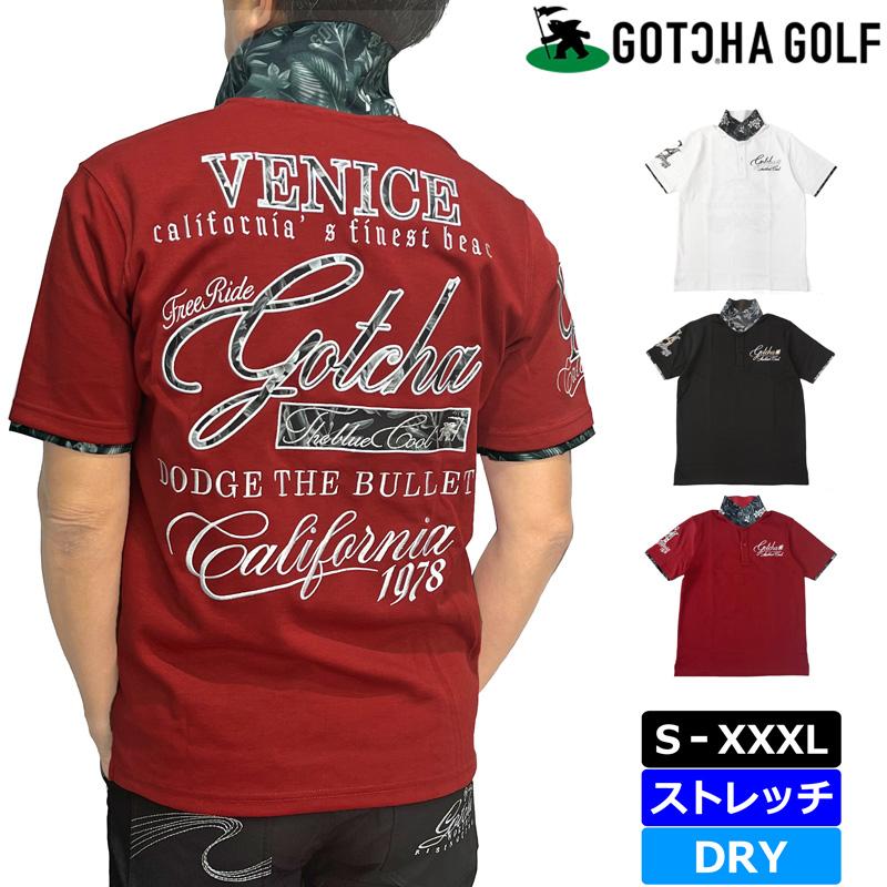 GOTCHA GOLF クーポン有 ガッチャゴルフ メンズ 吸汗速乾 半袖 GOTCHA GOLF クーポン有 ガッチャゴルフ メンズ 吸汗速乾 半袖