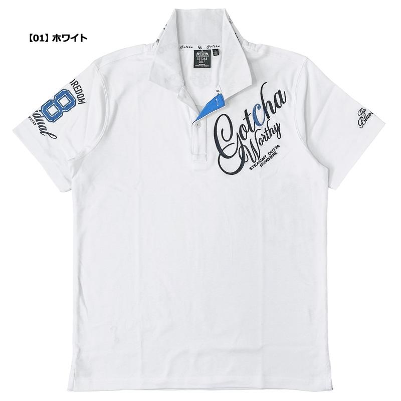 GOTCHA GOLF ガッチャゴルフ 2024 メンズ 吸汗速乾 半袖 GOTCHA GOLF ガッチャゴルフ 2024 メンズ 吸汗速乾 半袖