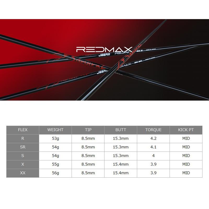 JBEAM 純正スリーブ付 シャフト ZY-SAMURAI RED MAX SHAFT 装着 J  